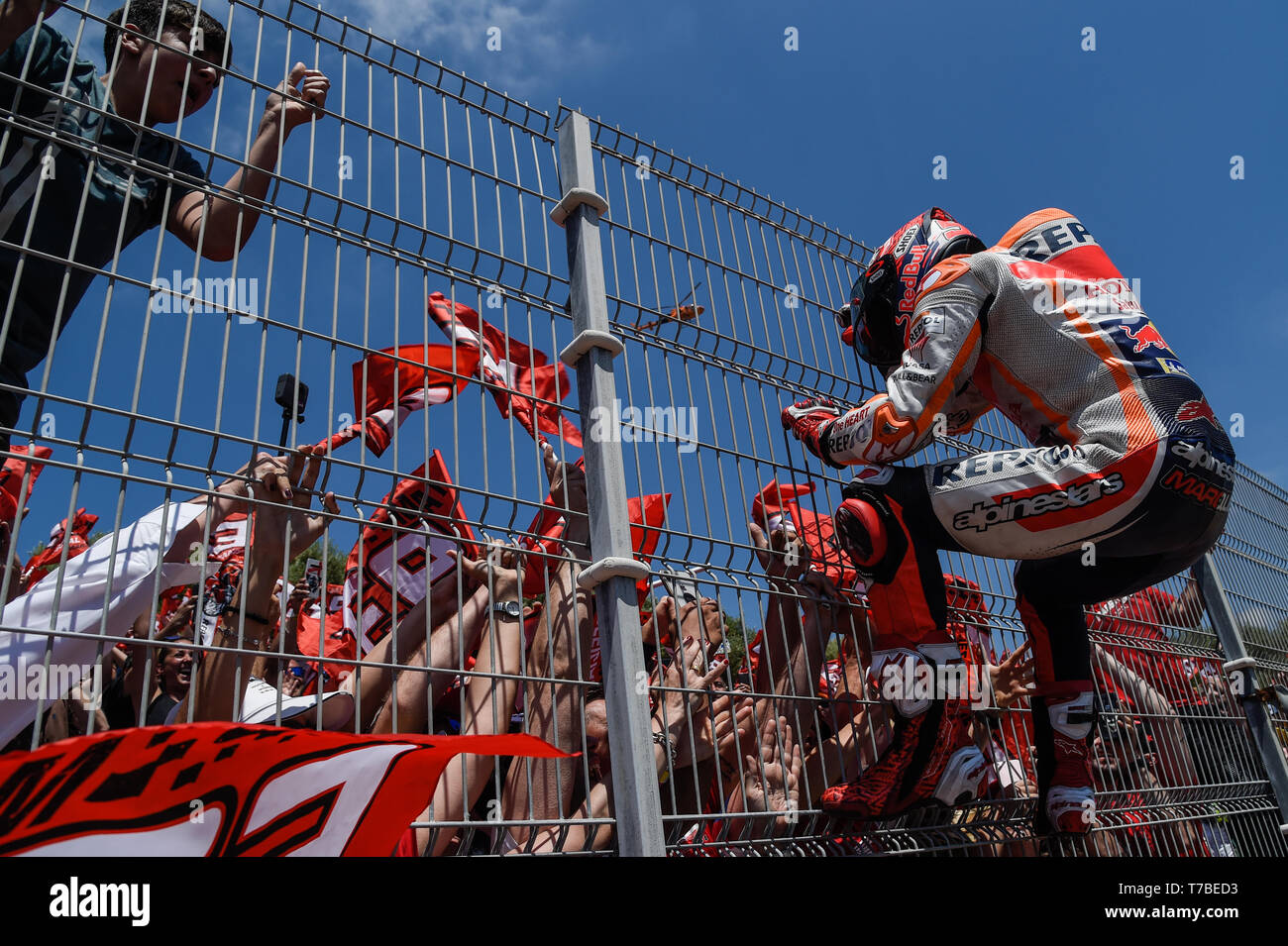 Circuito de Jerez, Jerez de la Frontera, Spain. 5th May 2019. MotoGP of  Spain, race day;, image size:1300x955