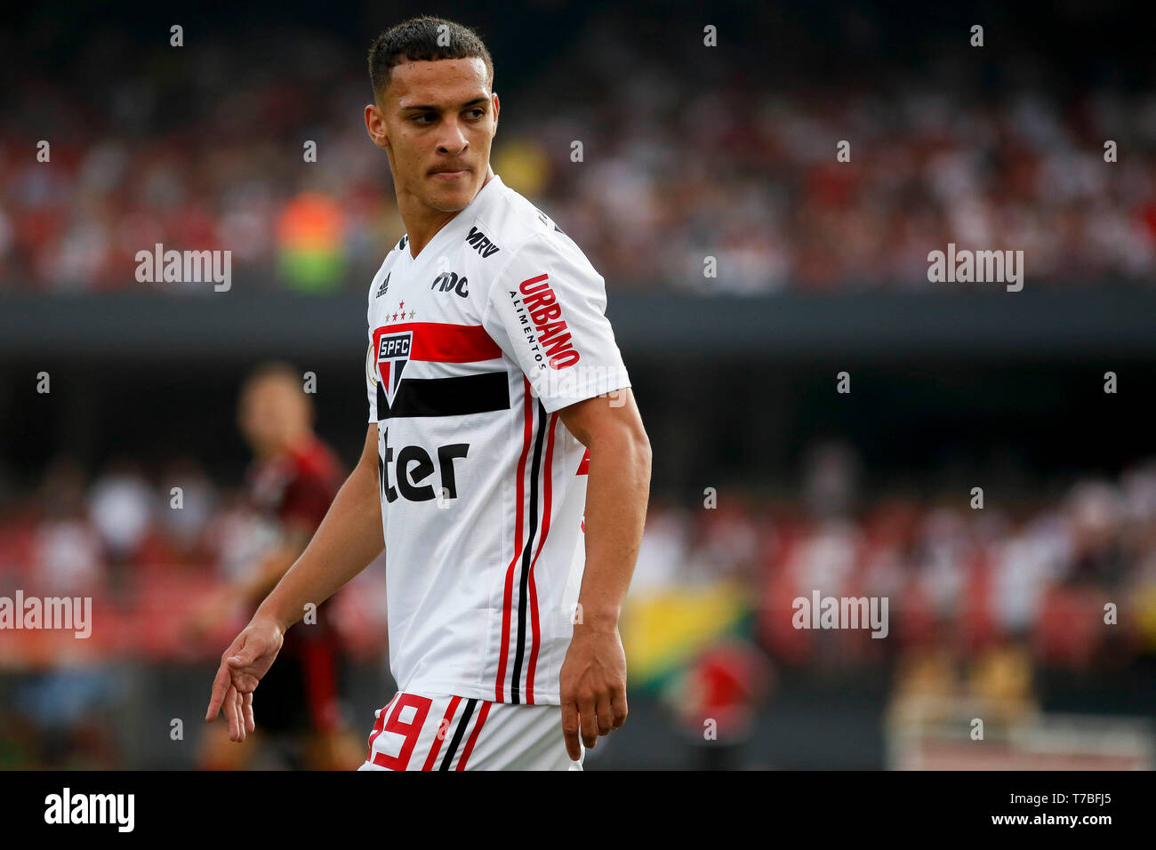 Sao Paulo Sp 05 05 2019 Sao Paulo Fc X Flamengo Antony During The Match Between Sao Paulo Fc And Flamengo Held At The Estadio Do Morumbi The Game Is Valid For
