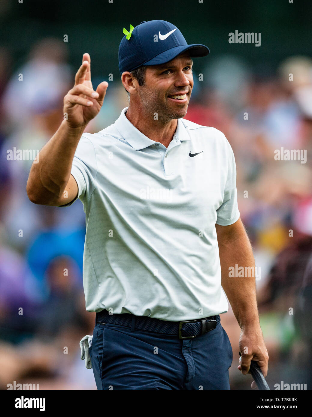 Charlotte, NC, USA. 5th May 2019. Paul Casey during the PGA Tour Wells Fargo Championship on Sunday May 5, 2019 at Quail Hollow Country Club in Charlotte, NC. Jacob Kupferman/CSM Credit: Cal Sport Media/Alamy Live News Stock Photo
