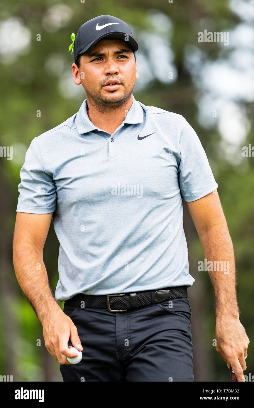Jason Day during the PGA Tour Wells Fargo Championship on Saturday May 4, 2019 at Quail Hollow Country Club in Charlotte, NC. Jacob Kupferman/CSM Stock Photo