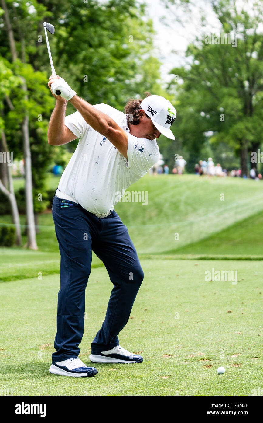 Pat Perez during the PGA Tour Wells Fargo Championship on Saturday May 4, 2019 at Quail Hollow Country Club in Charlotte, NC. Jacob Kupferman/CSM Stock Photo