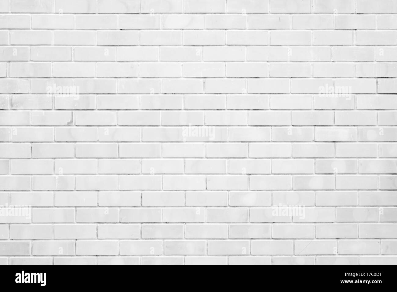 white brick wall texture and background with copy space Stock Photo - Alamy
