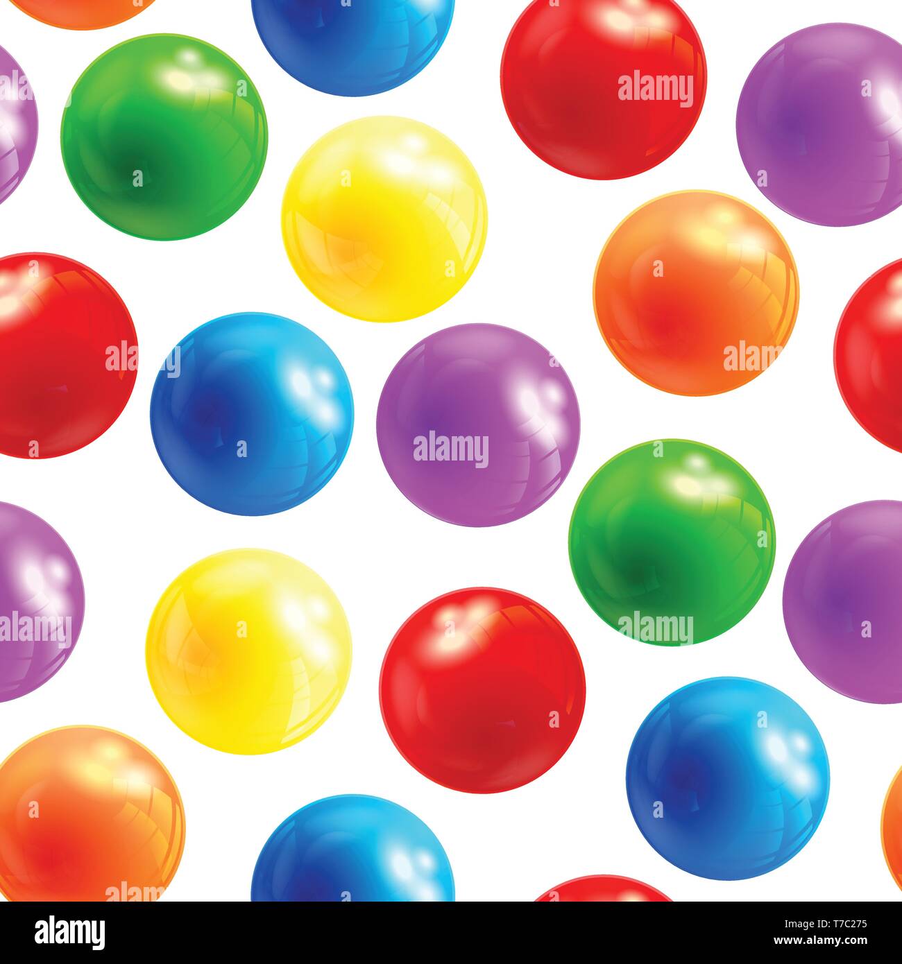 Background with balls seamless, vector Stock Vector