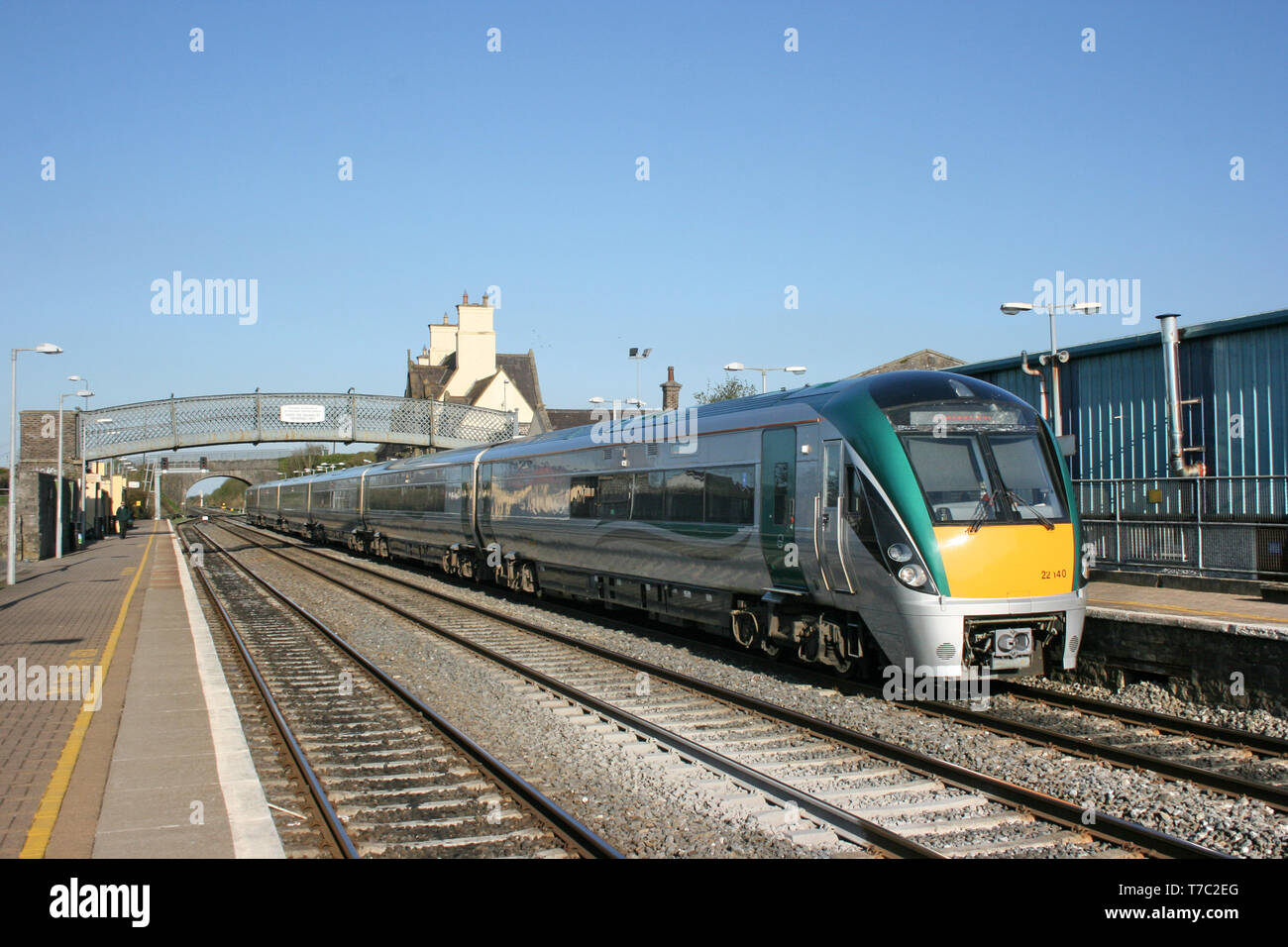 kildare station ,Ireland, April 2010, an Iarnrod Eireann train service Stock Photo