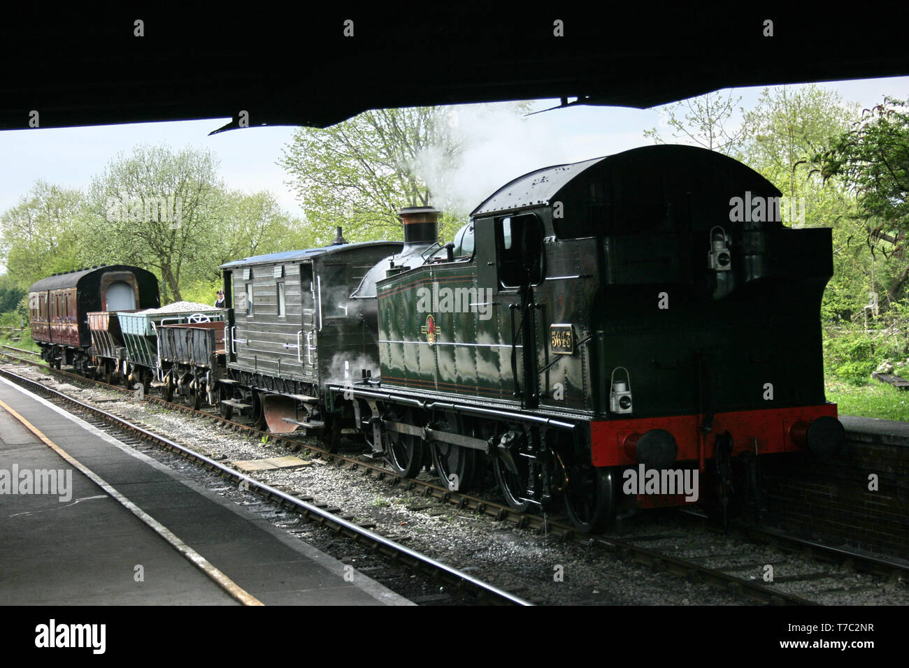 Butterley, Ripley, Derbyshire, UK, May 2010, View of the Midland Railway Centre Heritage Railway Stock Photo