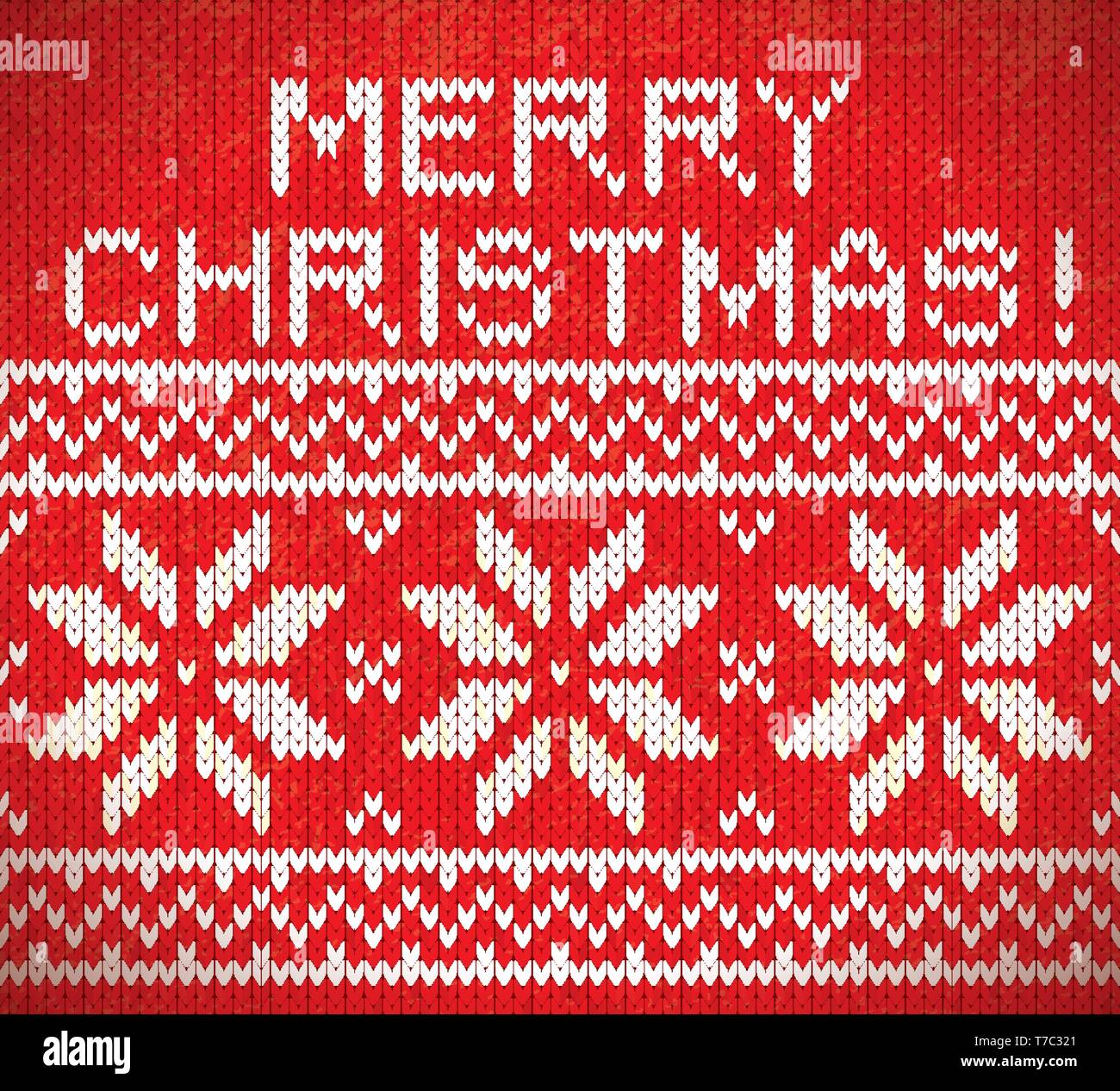 Christmas nordic seamless knitting illustration Stock Vector Image ...