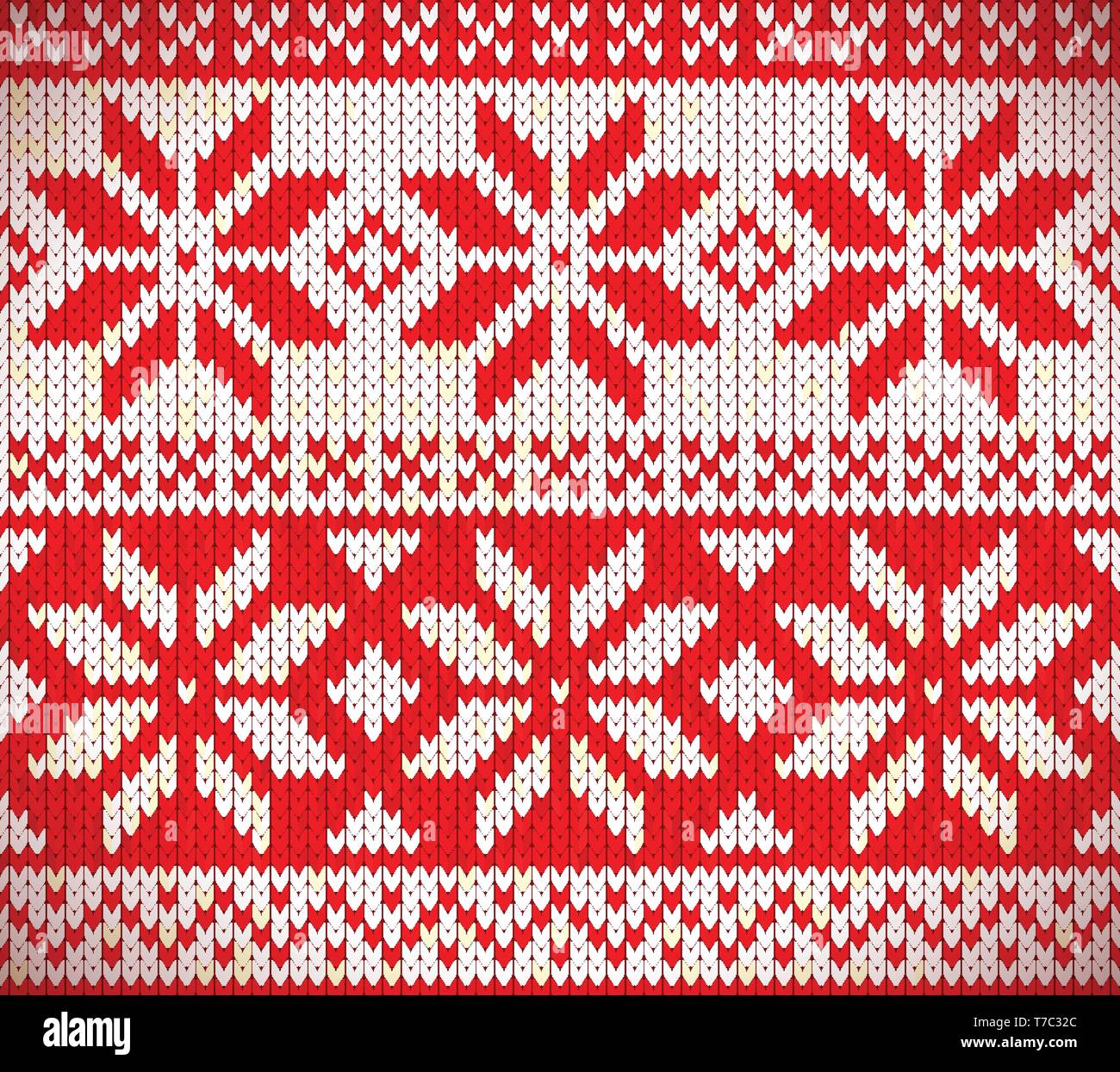 Christmas nordic seamless knitting illustration Stock Vector Image ...