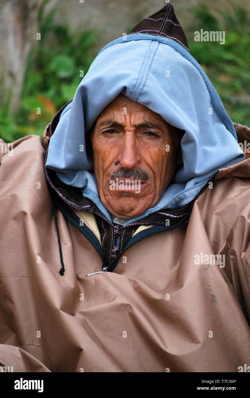 Portrait of a moroccan man, Meknès, Morocco Stock Photo