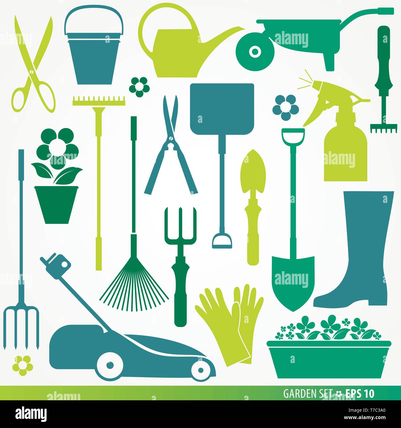 Garden tools se. Vector stock illustration Stock Vector Image & Art - Alamy