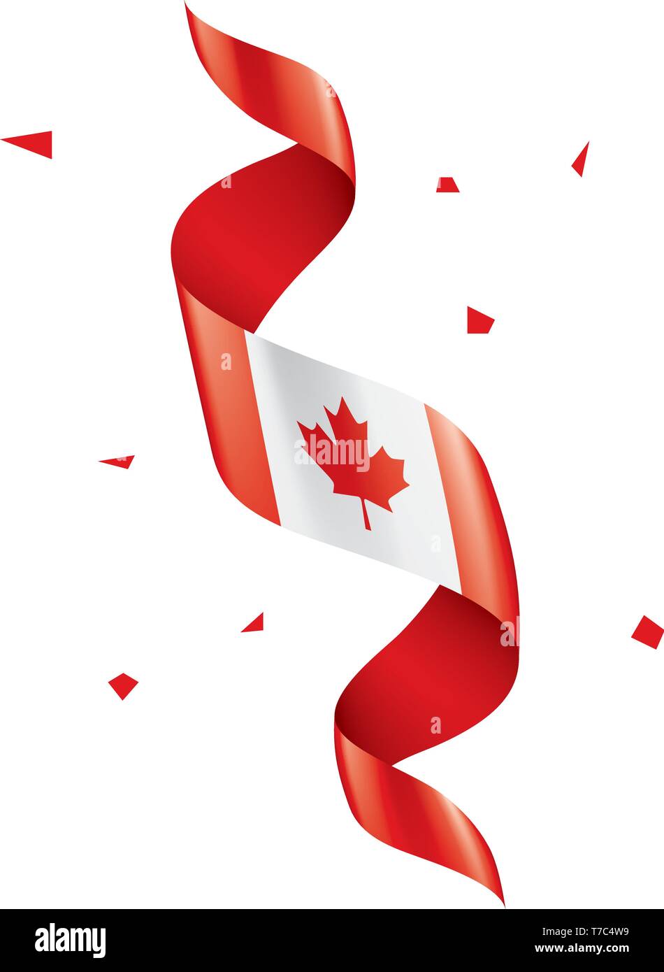 Canada flag, vector illustration on a white background Stock Vector ...