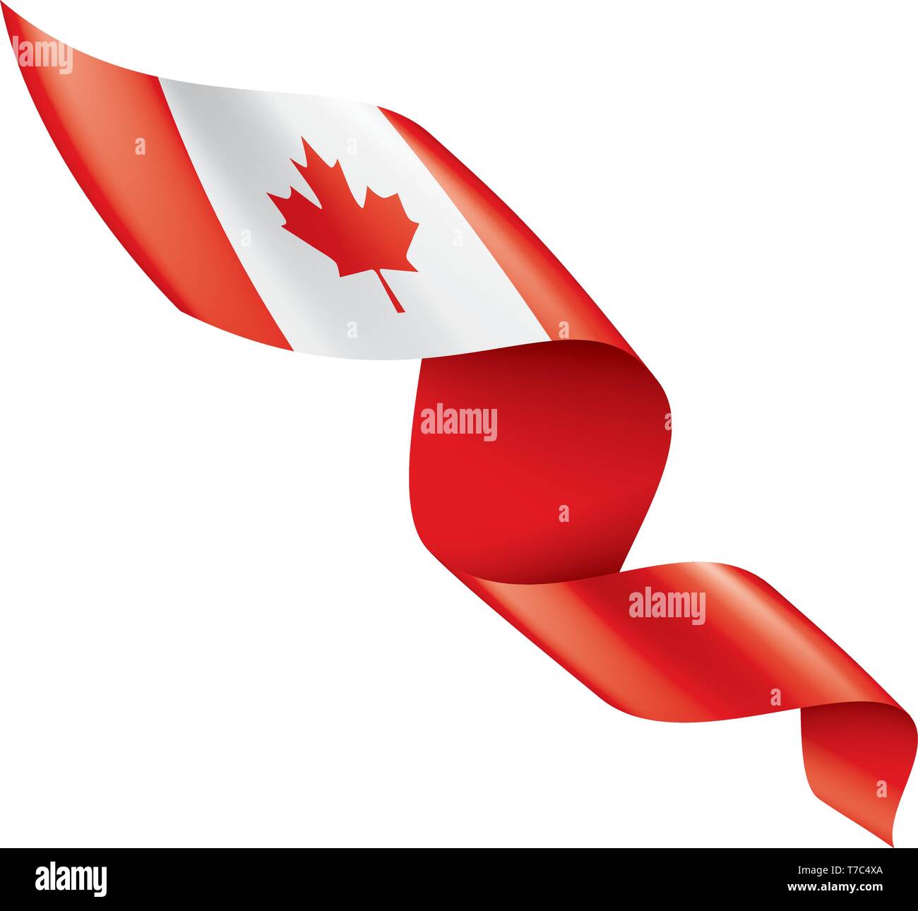 Canada flag, vector illustration on a white background Stock Vector ...