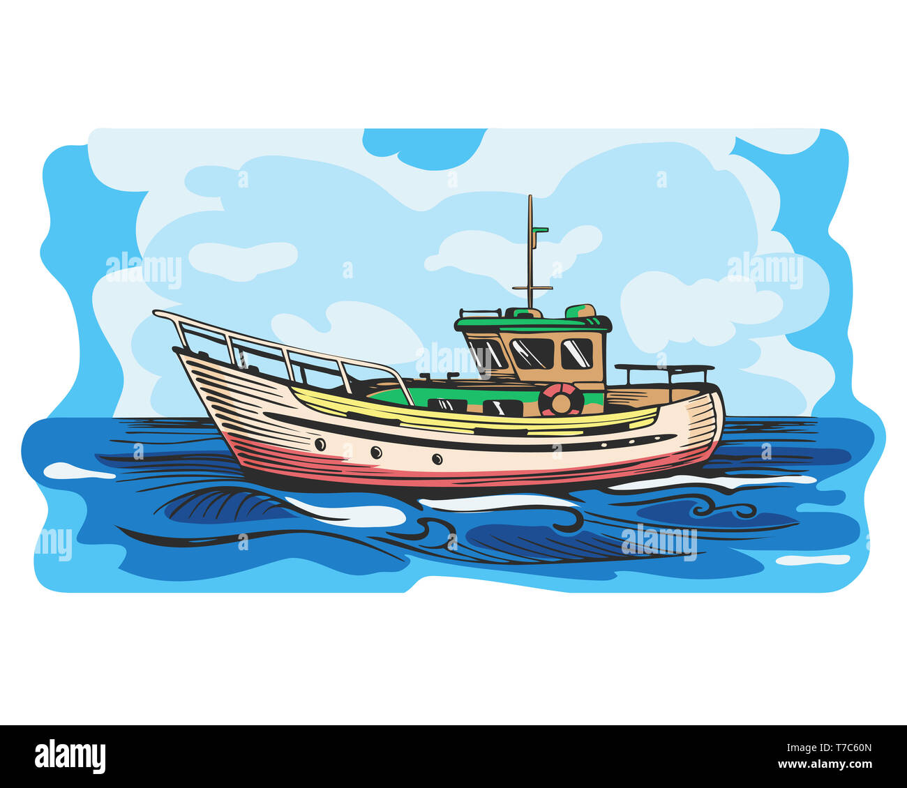 Man In Motor Speed Boat In The Sea. Boat Sports And Leisure. Hand Drawn.  Stickman Cartoon. Doodle Sketch, Vector Graphic Illustration Speed Motor  Boat Royalty Free SVG, Cliparts, Vectors, and Stock Illustration.