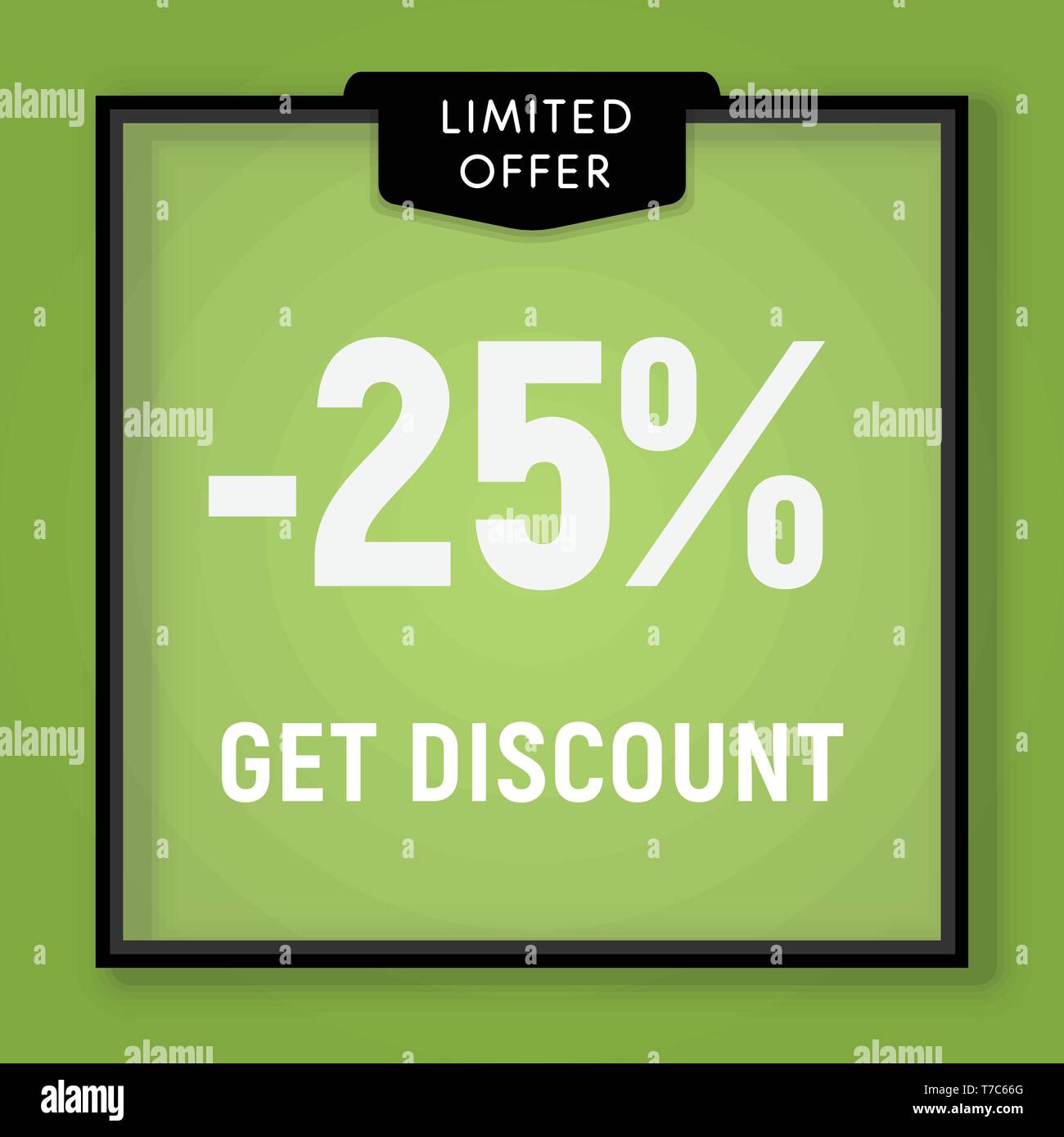 25 percent off shop window Stock Vector Images Alamy