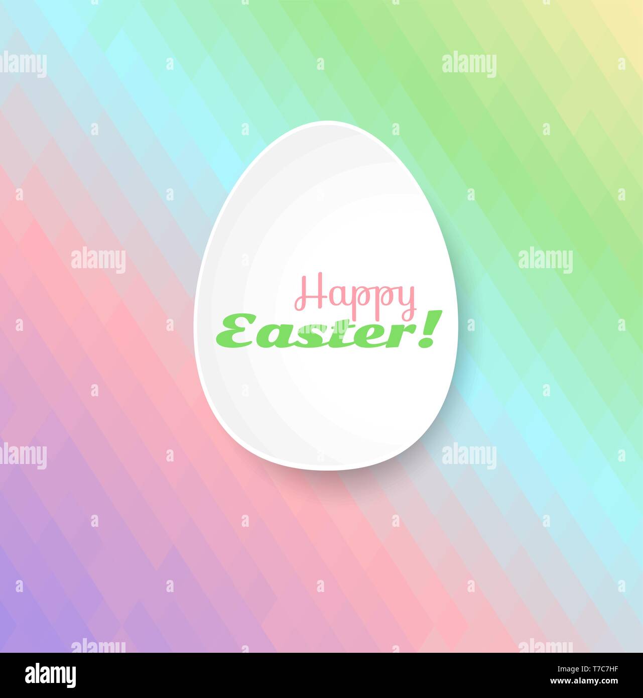 Easter egg. Geometric abstract background. Stock Vector