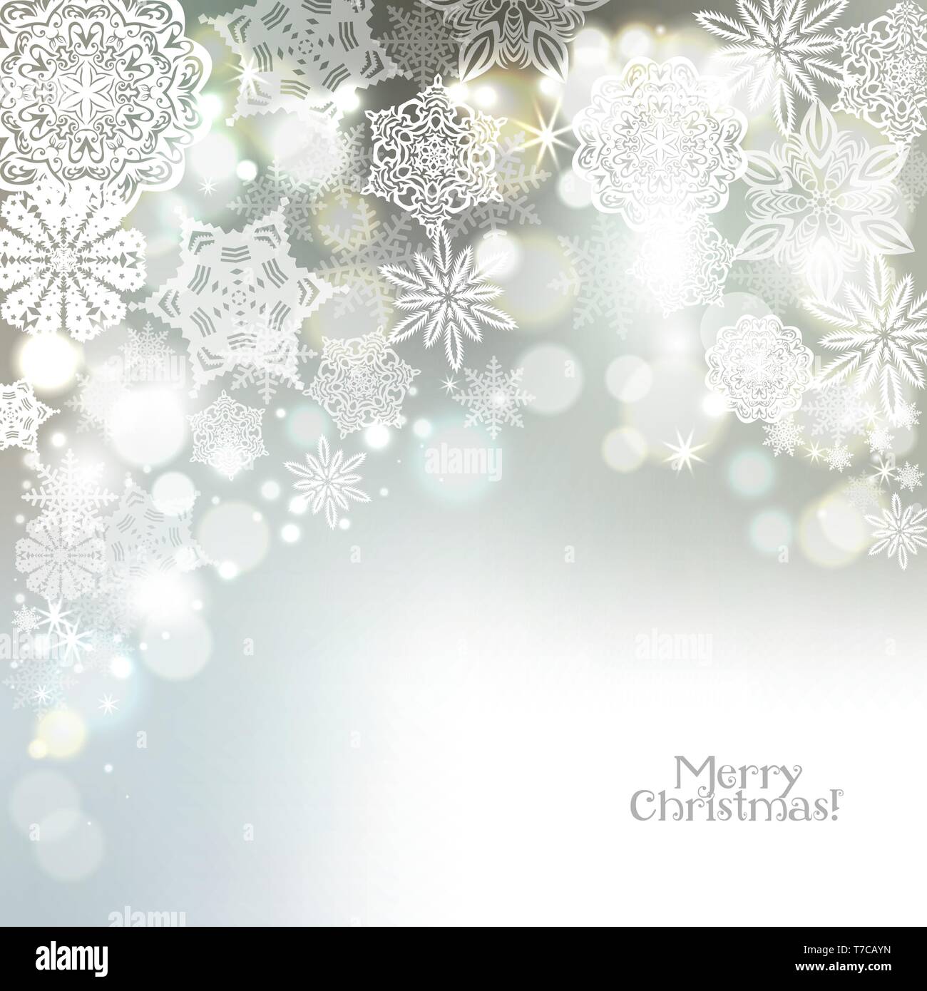 Snowflake background. Vector holiday backdrop Stock Vector Image & Art ...