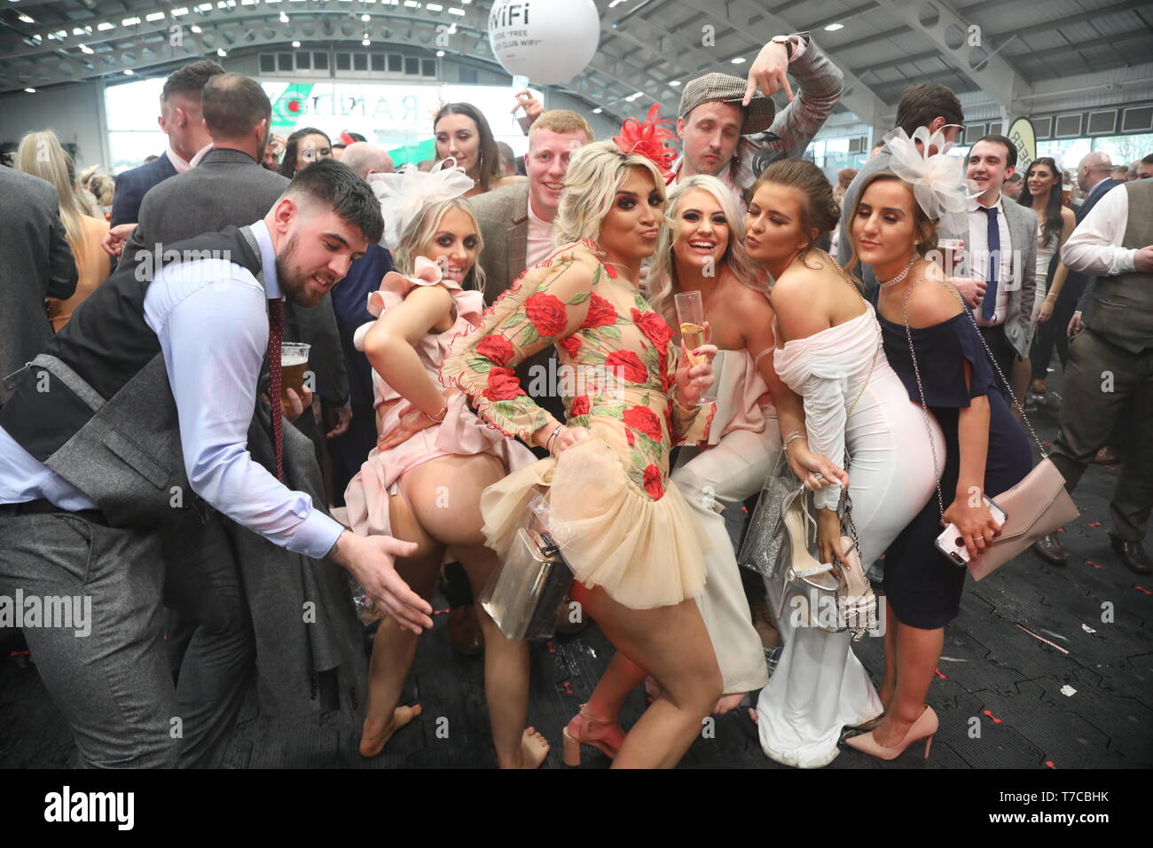 Grand National Festival 2019 - Day 2 - Ladies Day  Featuring: Atmosphere Where: Aintree, United Kingdom When: 05 Apr 2019 Credit: David Sims/WENN.com Stock Photo