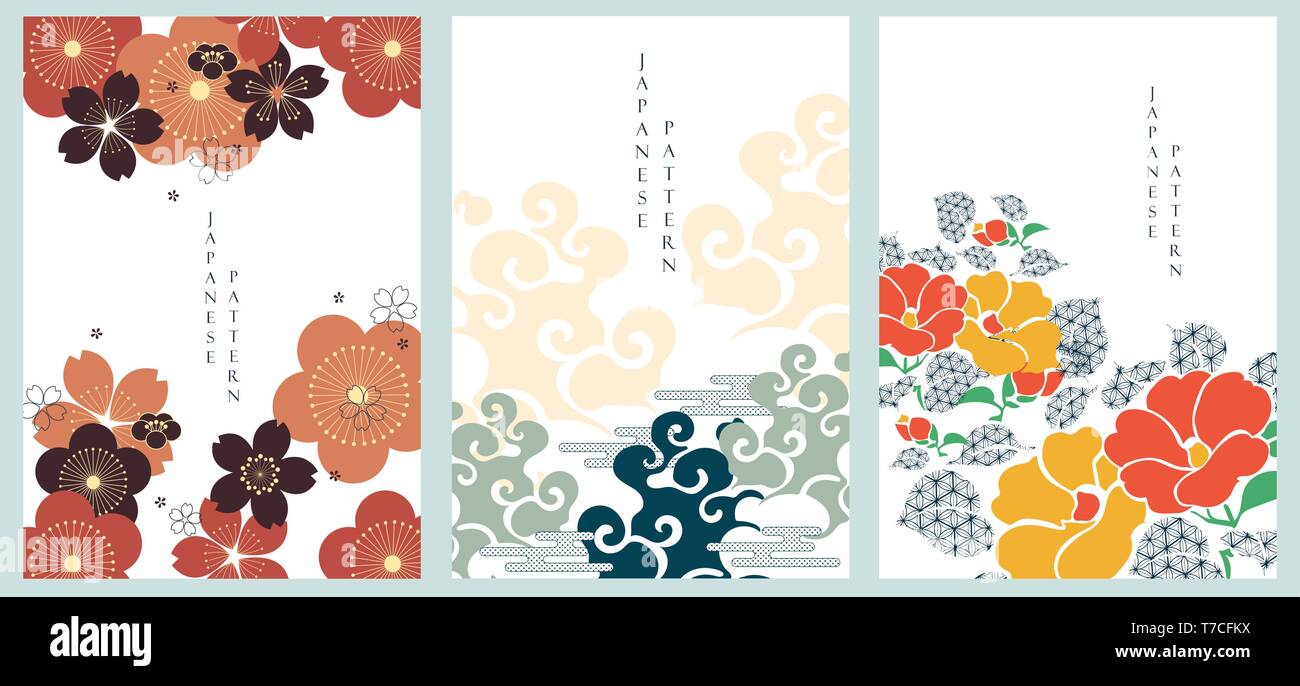 Japanese Template Vector Flower And Cloud Background Cherry Blossom Pattern Stock Vector Image Art Alamy https www alamy com japanese template vector flower and cloud background cherry blossom pattern image245523486 html