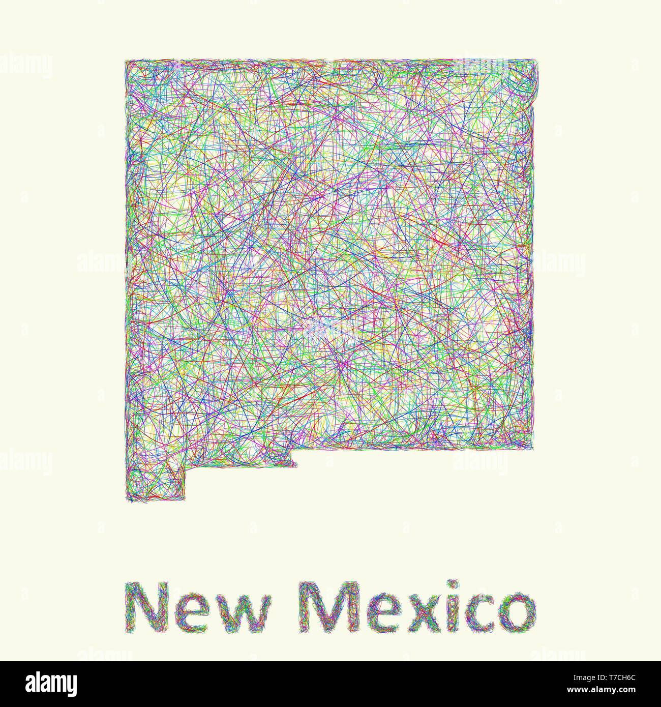 Hatch new mexico map Stock Vector Images Alamy