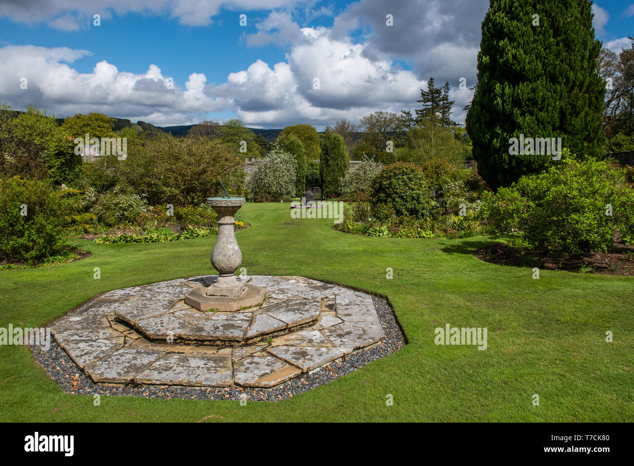 Inside the Walled Garden at Kailzie near Peebles in The Tweed Valley Scotland Stock Photo Alamy