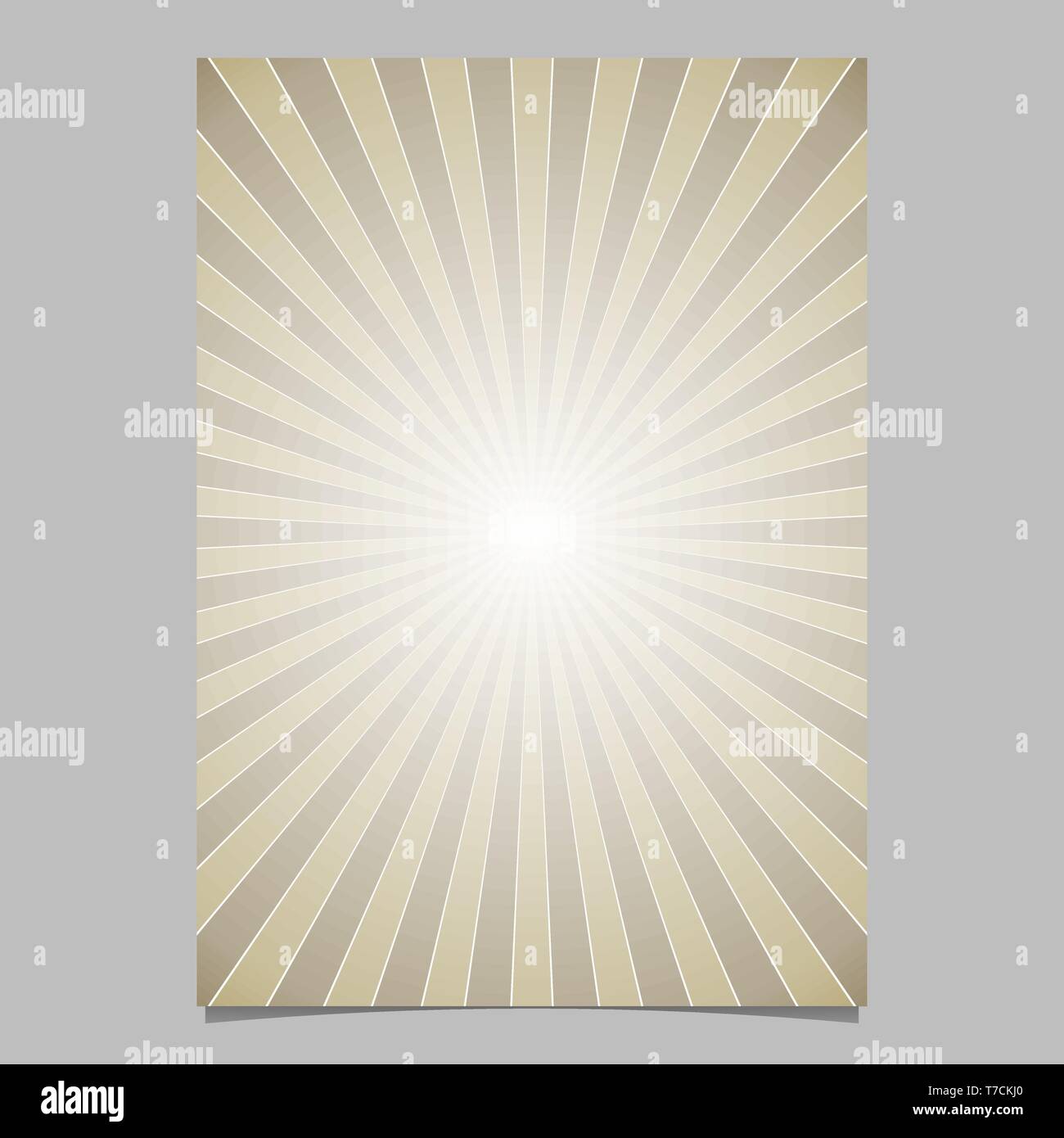 Geometric gradient abstract sun rays brochure cover template Stock ...