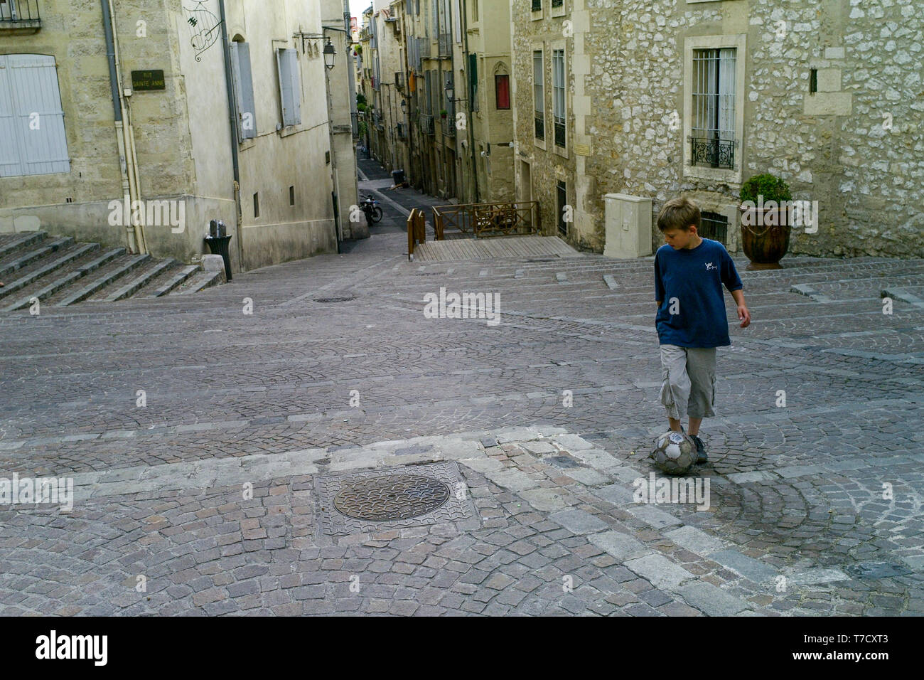 Street view, Montpellier, Aude, France Stock Photo