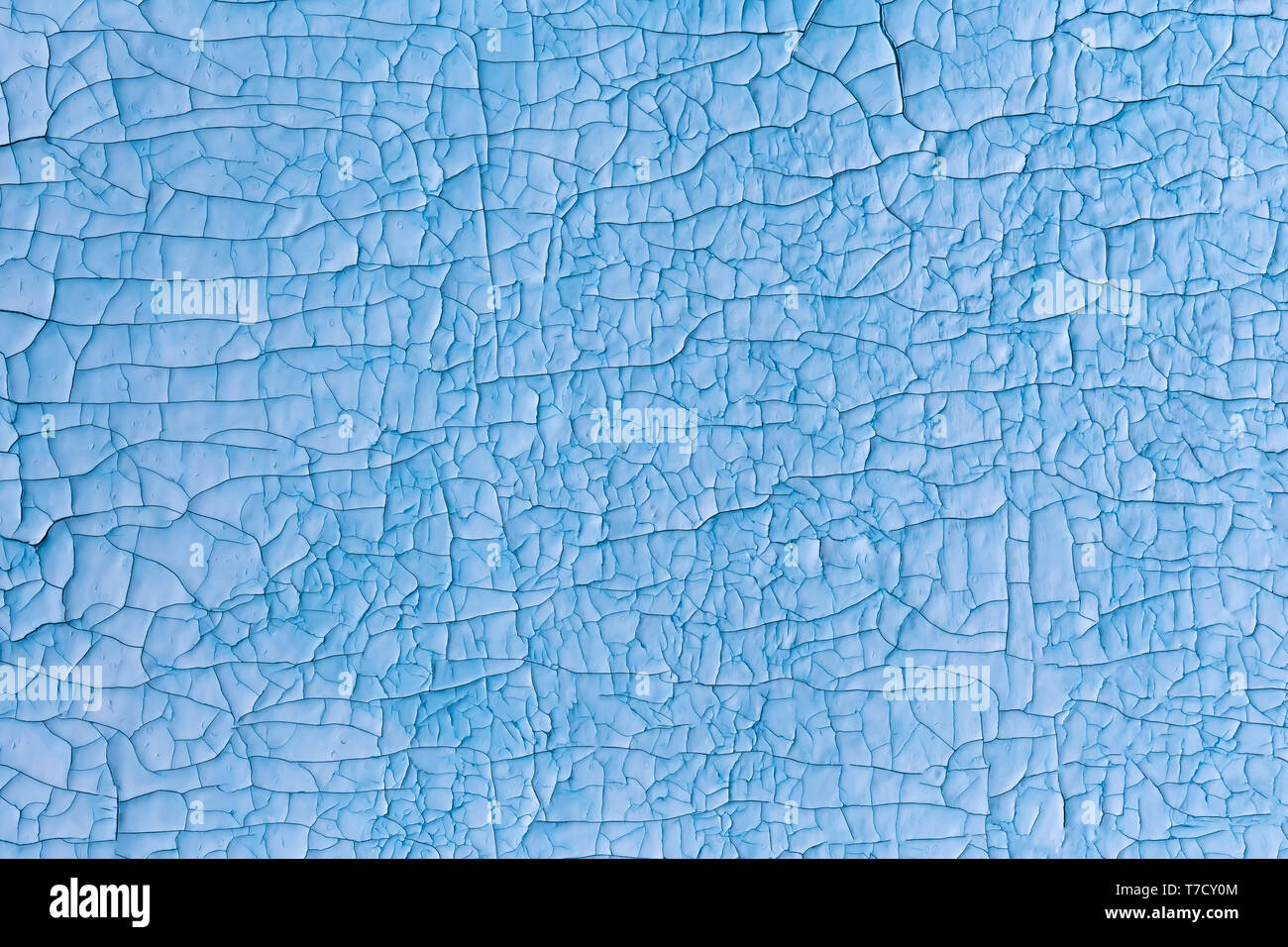 Abstract background. The cracked surface painted blue red Stock Photo