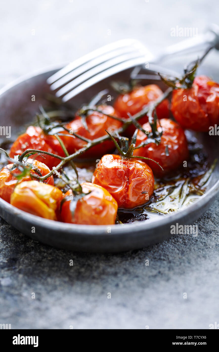 roast tomatoes Stock Photo