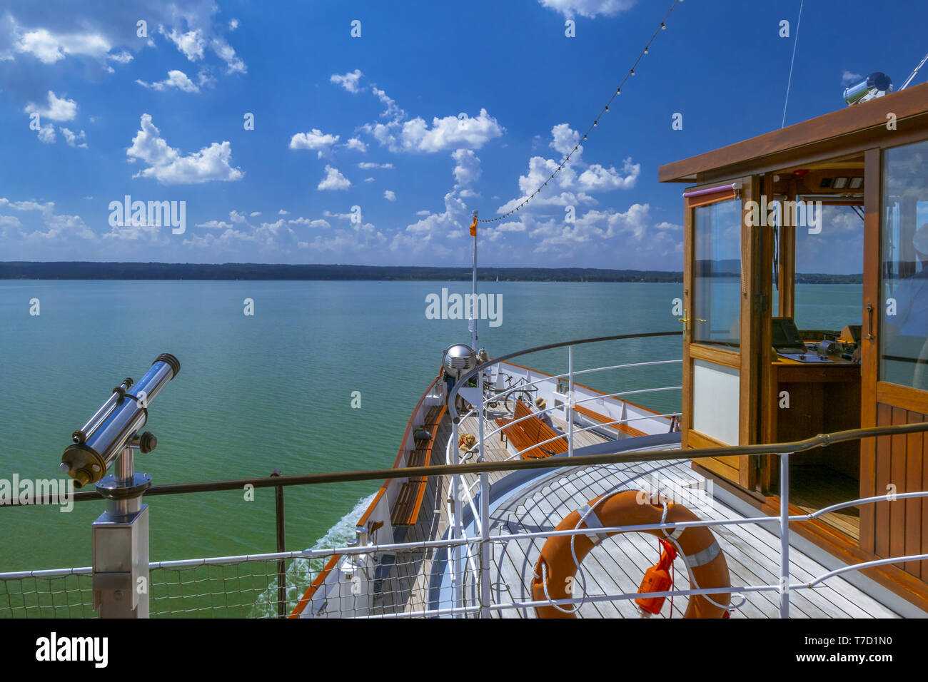 Paddle steamer Diessen, Ammersee, Lake Ammer, Bavaria, Germany Stock Photo