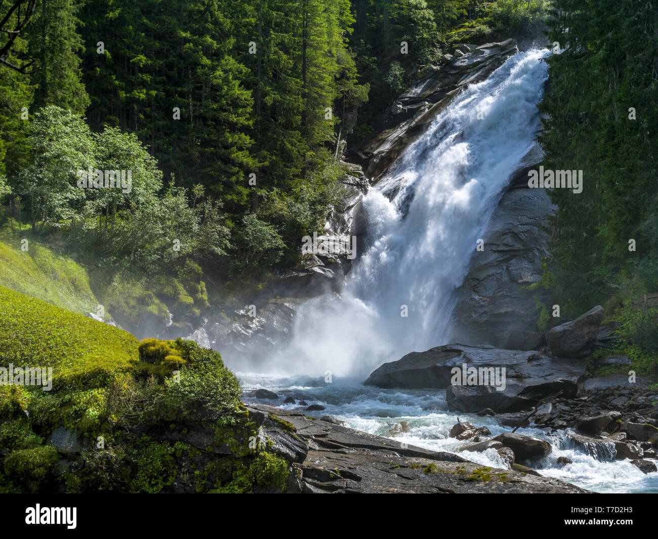Krimmler Falls, Salzburger Land, Austria Stock Photo