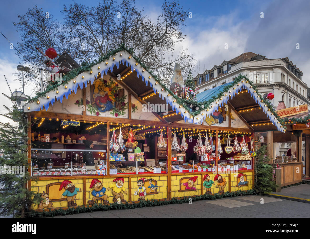 Christmas market in Heidelberg, Germany Stock Photo