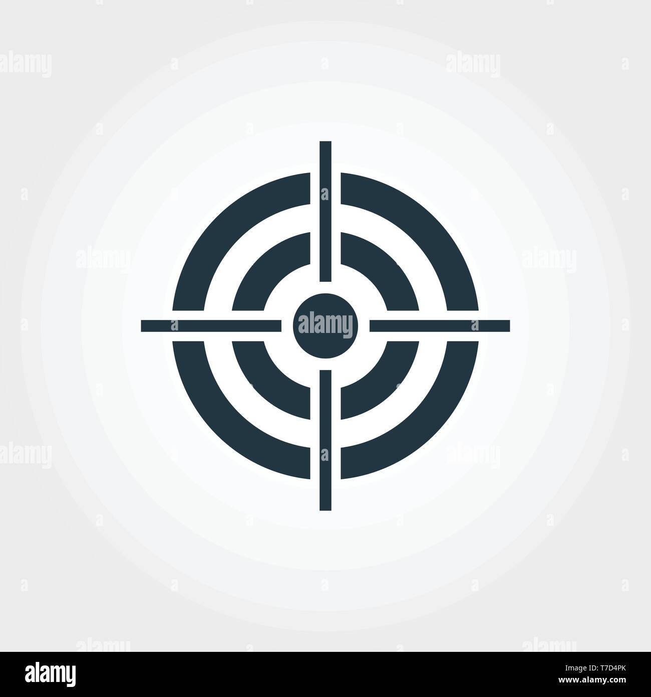 Target icon. Monochome premium design from business icons collection ...