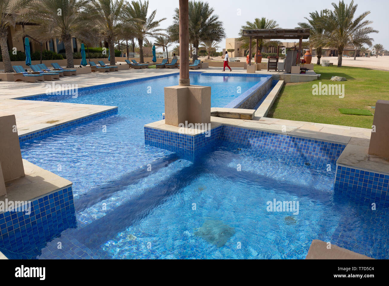 Swimming pool, Abu Dhabi, UAE Stock Photo Alamy