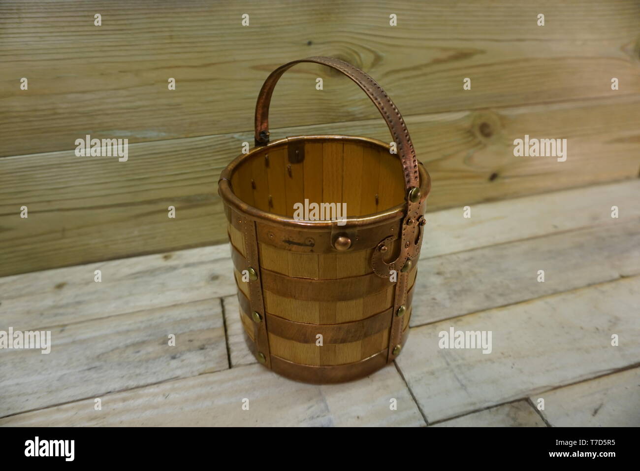 anglo saxon stave built mead hall drinking bucket from linton heath B