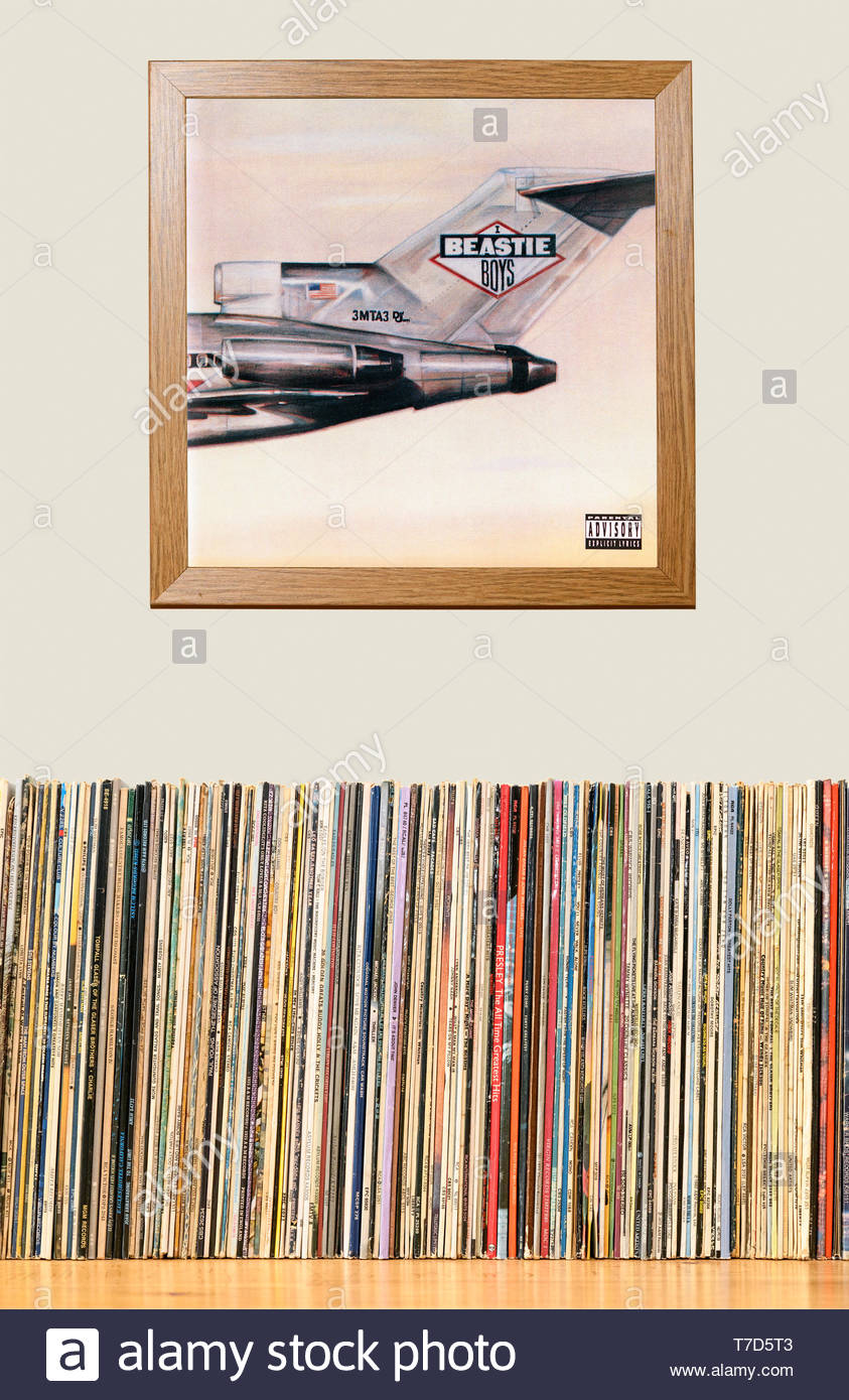 The Beastie Boys Licensed Yo Ill Debut Album Lp Collection And Framed Album Cover England Stock Photo Alamy