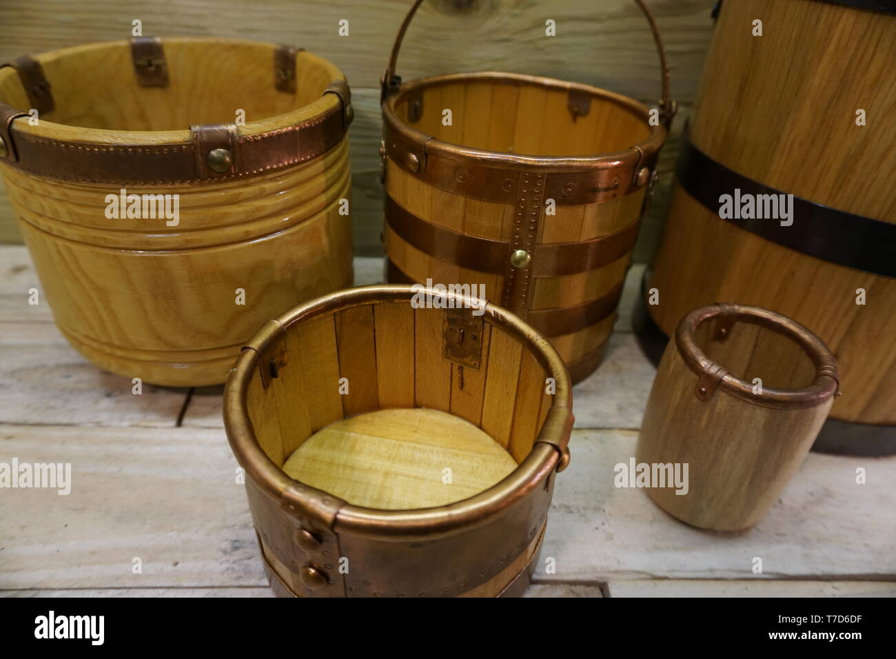 anglo saxon mead hall drinking buckets reconstructed by daegrad tools