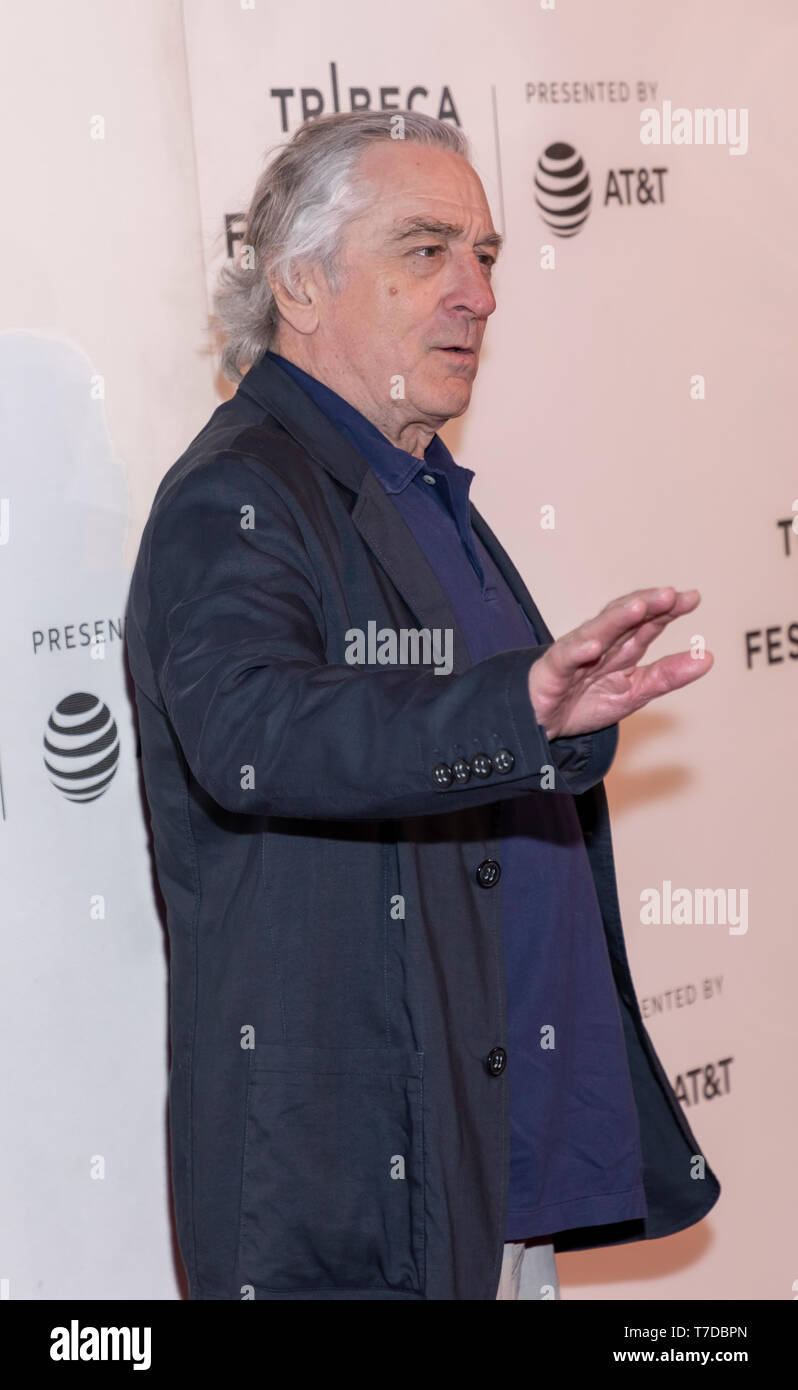 New York, NY, USA - May 3, 2019: Robert De Niro attends the 