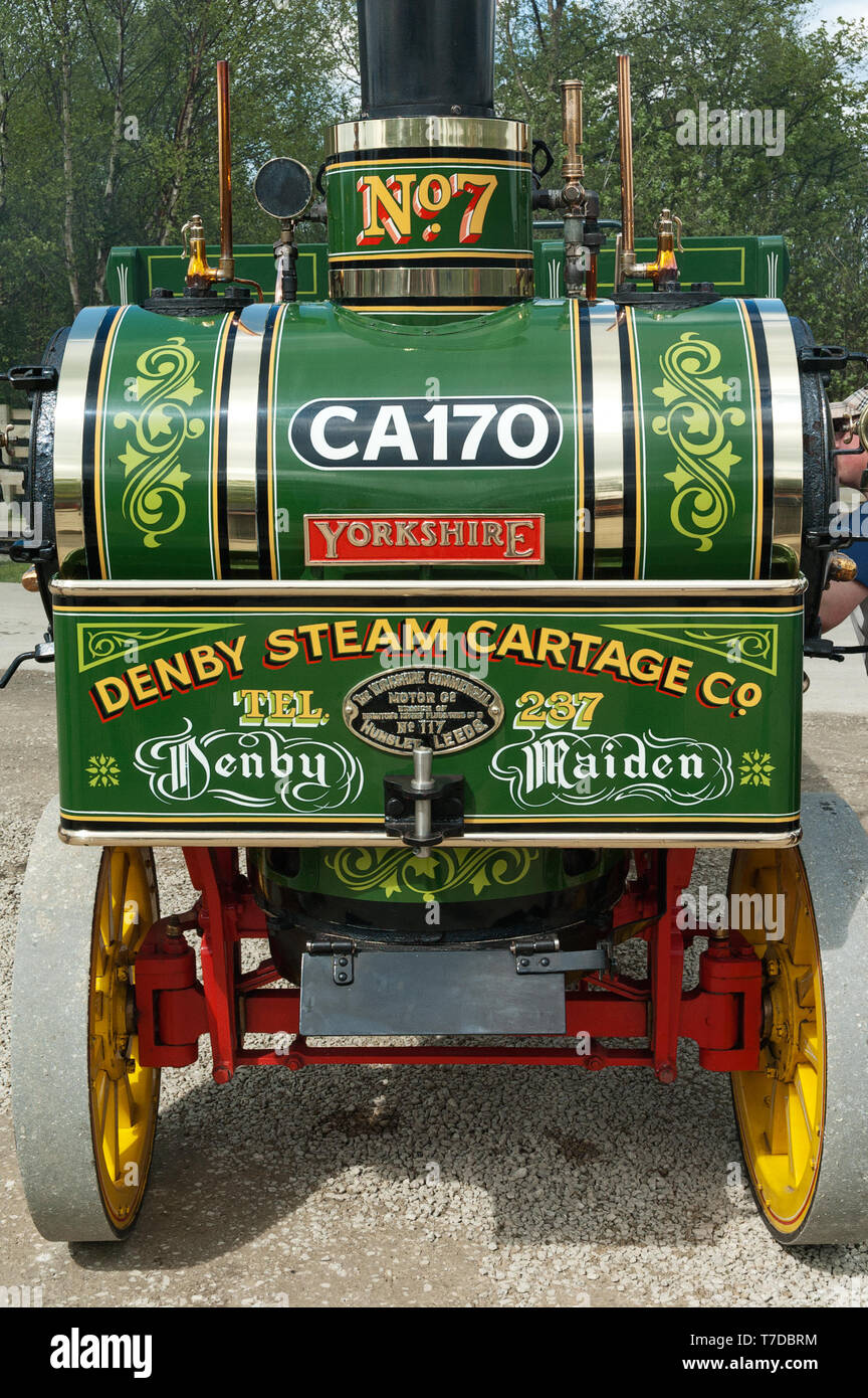 Yorkshire Patent Steam Wagon Denby Maiden Stock Photo Alamy