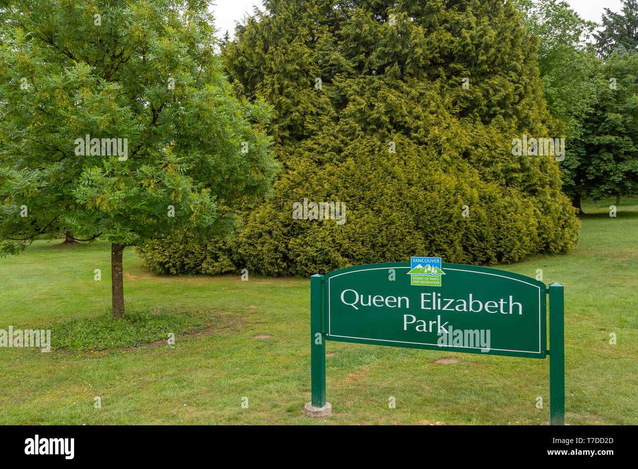 Queen Elizabeth Park in Vancouver Stock Photo - Alamy