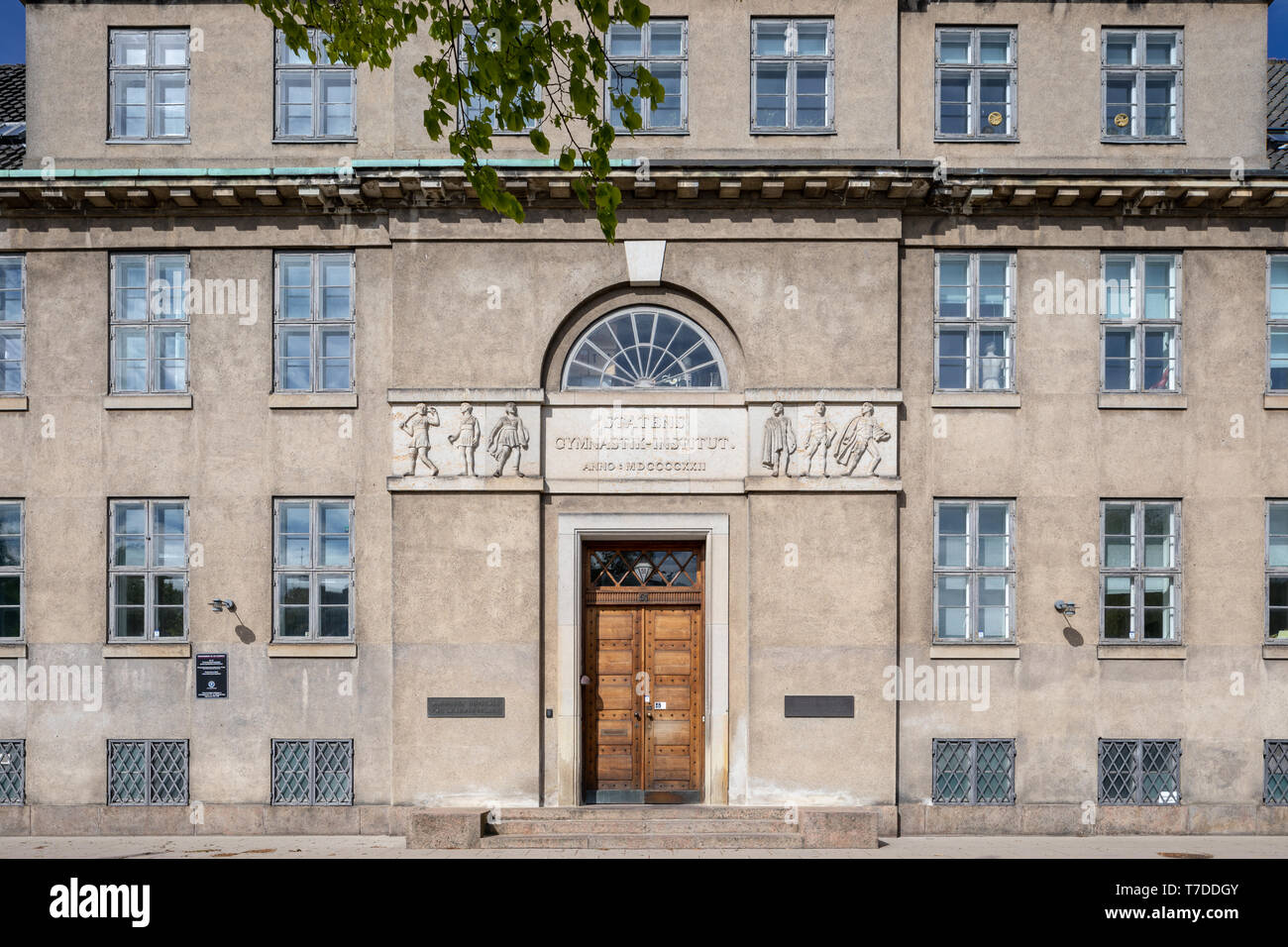 Institut for Idræt og Ernæring (Institute of Sports and Nutrition), North Campus, facade, building designed by Carl Brummer, 1924; Copenhagen, Denmark Stock Photo