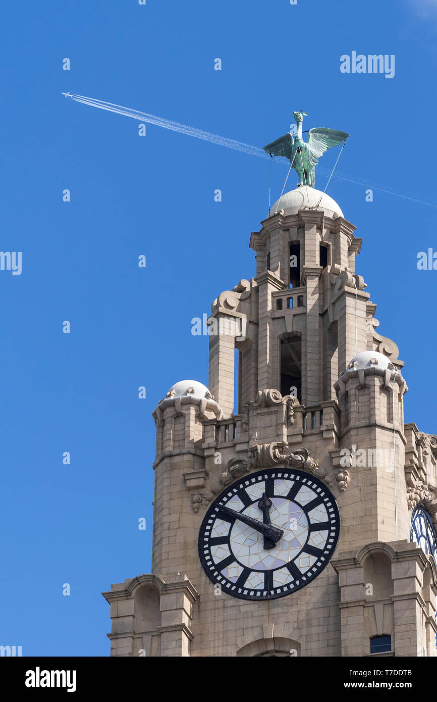 Royal Liver building  with Liverbird. Stock Photo