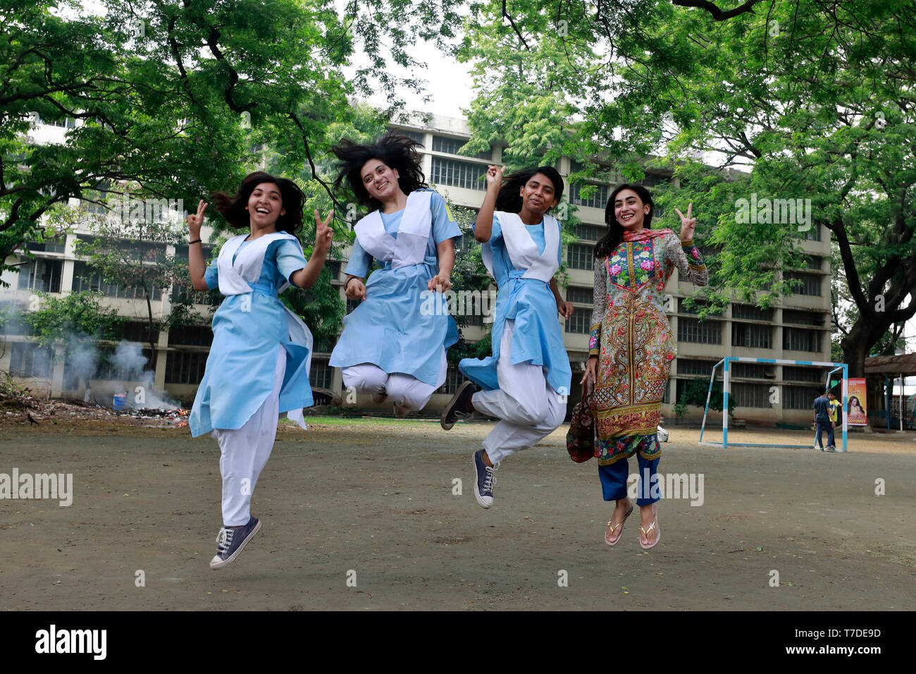 Dhaka, Bangladesh May 06, 2019 Students of Viqarunnisa Noon School