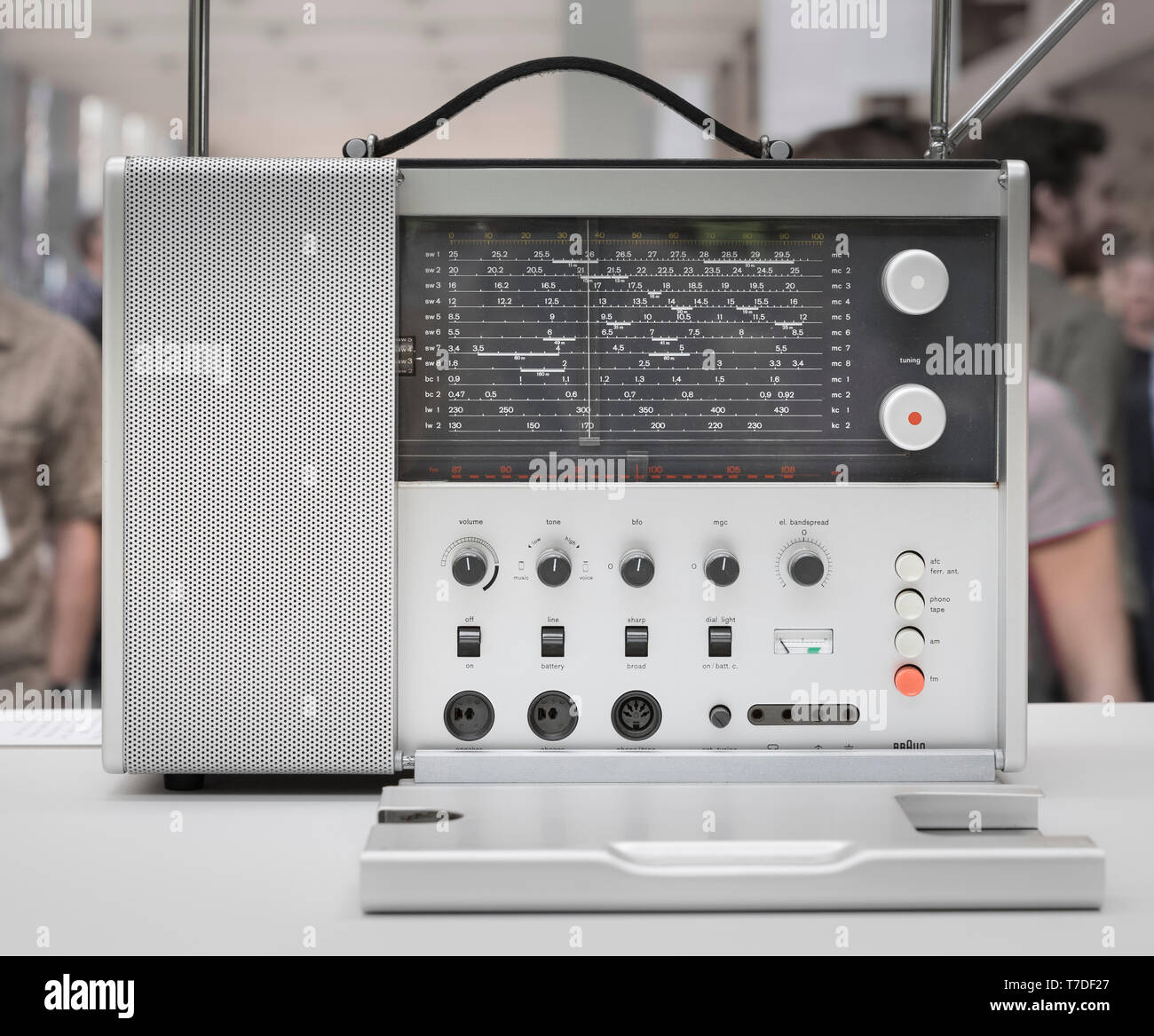 Iconic 20c Braun T1000 World Receiver designed by Dieter Rams Stock Photo