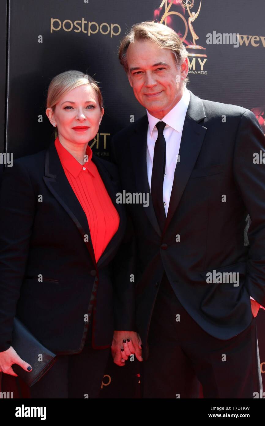 Cady McClain, Jon Lindstrom at arrivals for 2019 Daytime Emmy Awards