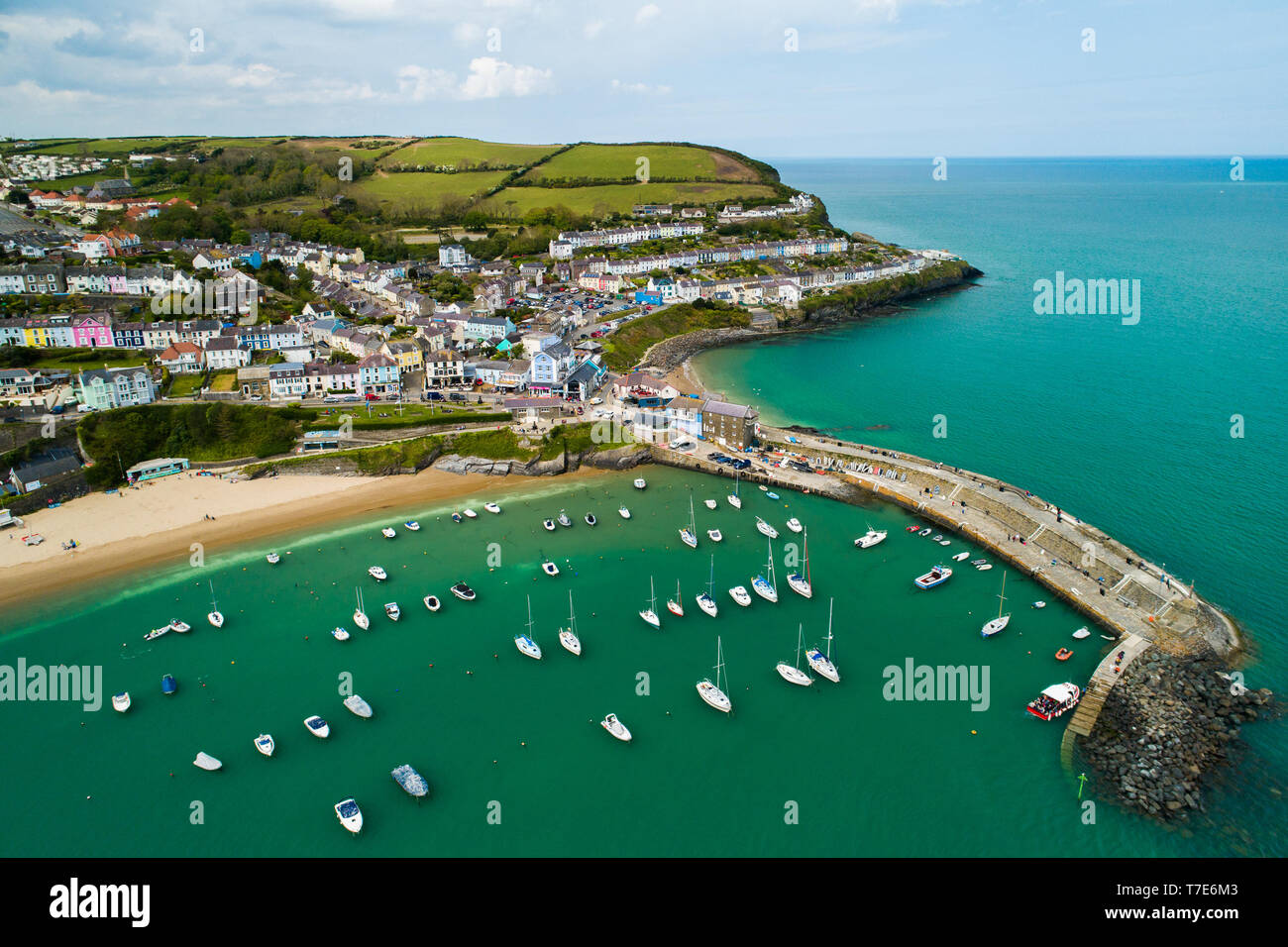 New Quay, Wales UK, Tuesday 07 May 2019 UK Weather New Quay , a small