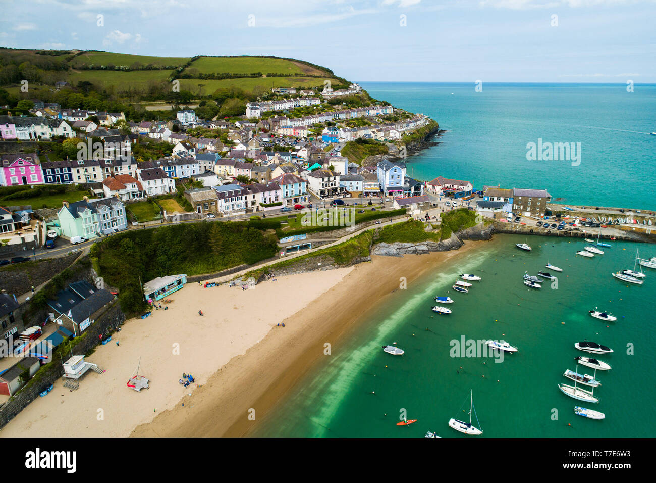 New Quay, Wales UK, Tuesday 07 May 2019 UK Weather New Quay , a small