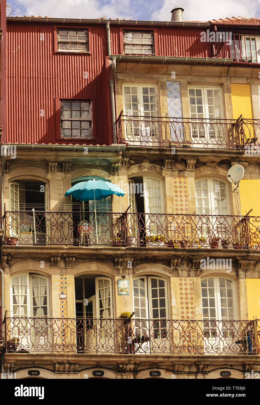 Lisbon Apartment Buildings Stock Photo Alamy