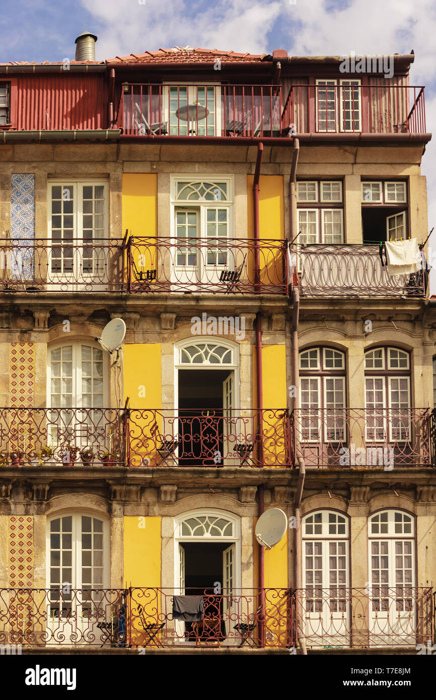 Lisbon Apartment Buildings Stock Photo Alamy