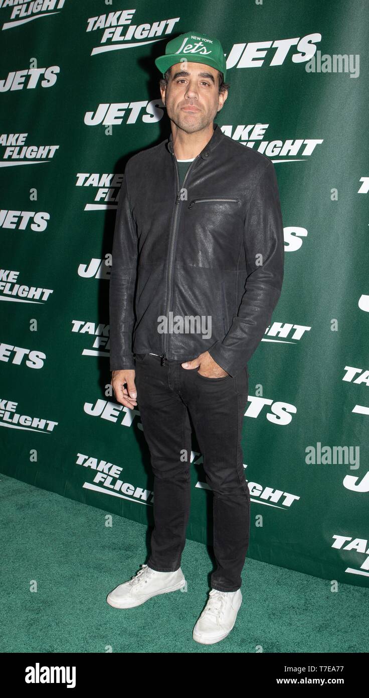 Former and current New York Jets players, entertainers, and special guests walk the Uniform Reveal Event Green Carpet at Gotham Hall in Manhattan, New York on April 4, 2019.  Featuring: Bobby Cannavale Where: New York, New York, United States When: 04 Apr 2019 Credit: Arturo Holmes/WENN.com Stock Photo