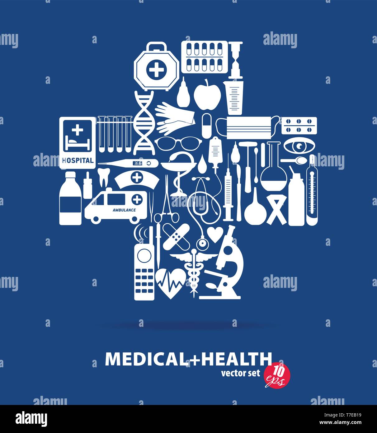 Medical set. Cross illustration Stock Vector Image &amp; Art - Alamy