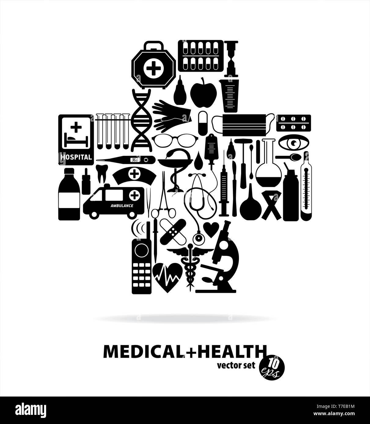 Medical set. Cross illustration Stock Vector Image &amp; Art - Alamy